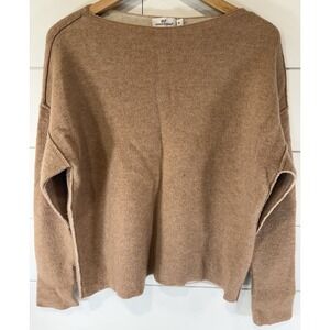 Vineyard Vines with Cashmere Light Brown Tan Beige Wool Sweater Size Medium M